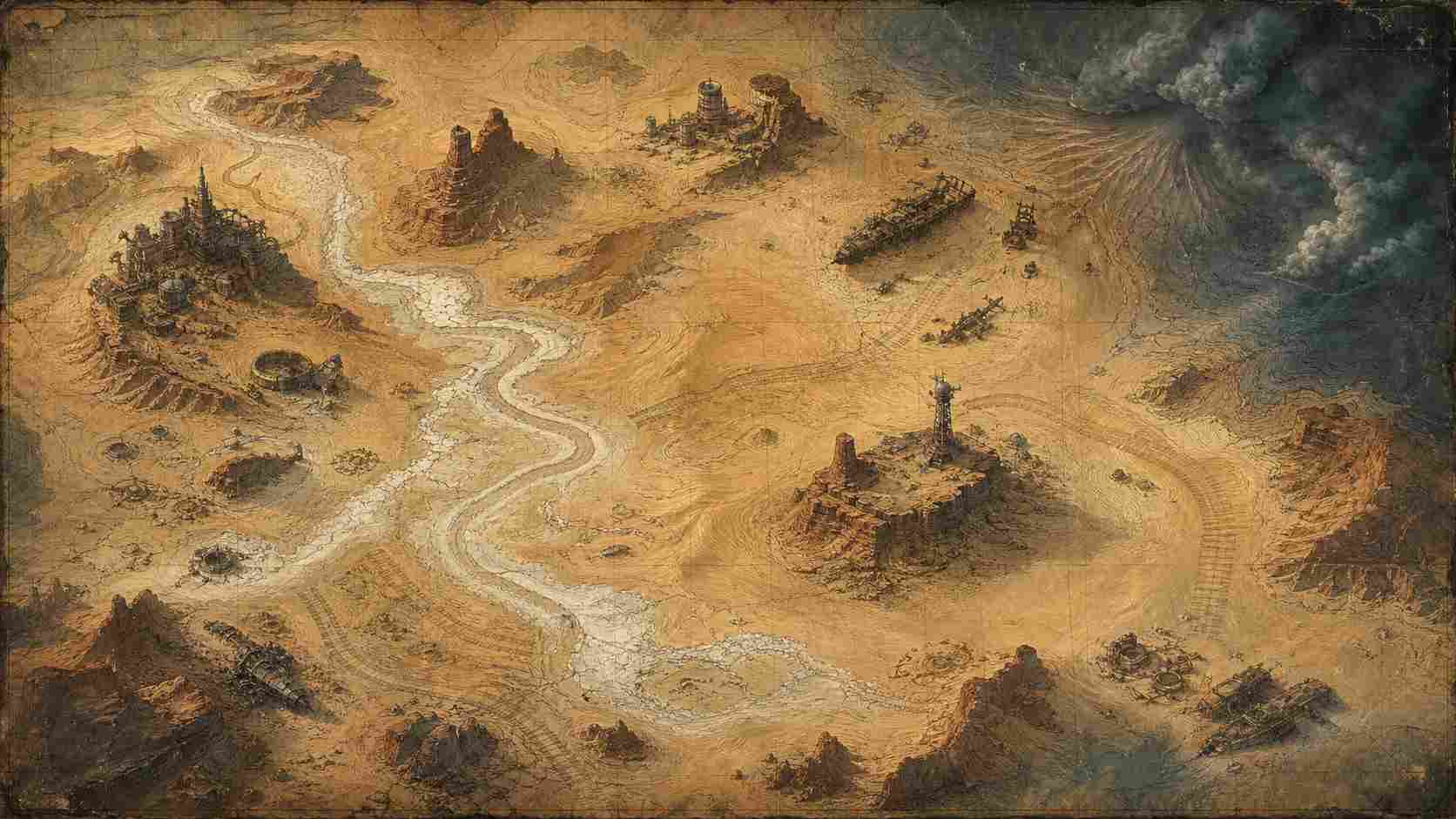 SAND: Raiders of Sophie regional map and route planning reference